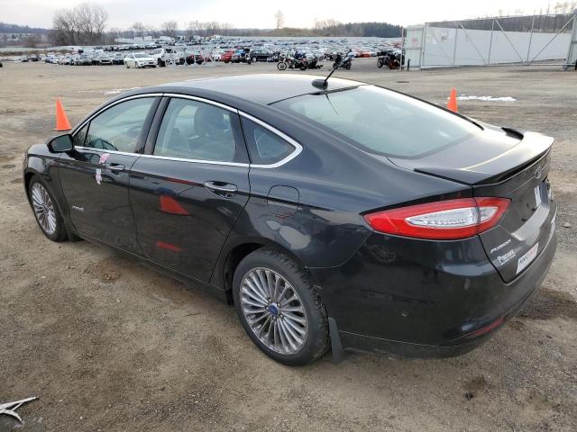 3FA6P0RU8DR339399 - 2013 FORD FUSION TITANIUM HEV BLACK photo 2