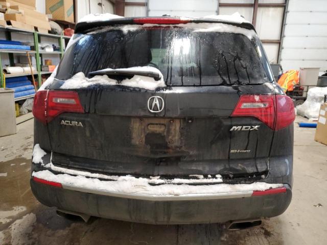 2HNYD2H65BH001889 - 2011 ACURA MDX TECHNOLOGY BLACK photo 6