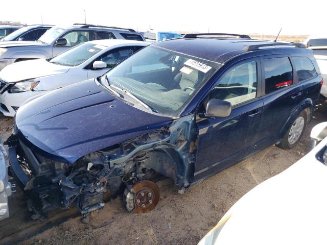 3C4PDCAB5KT744428 - 2019 DODGE JOURNEY SE BLUE photo 1