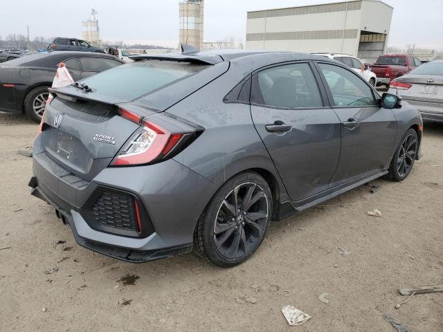 SHHFK7H98JU427637 - 2018 HONDA CIVIC SPORT TOURING CHARCOAL photo 3