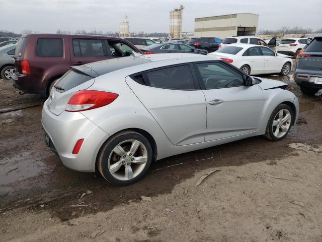 KMHTC6AD0EU211543 - 2014 HYUNDAI VELOSTER SILVER photo 3