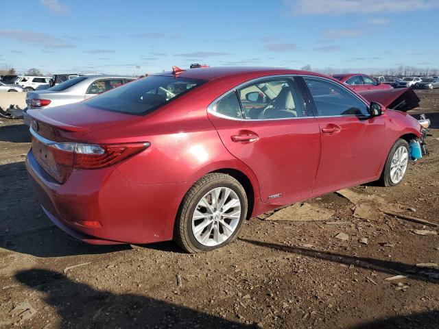 JTHBW1GGXE2047739 - 2014 LEXUS ES 300H RED photo 3