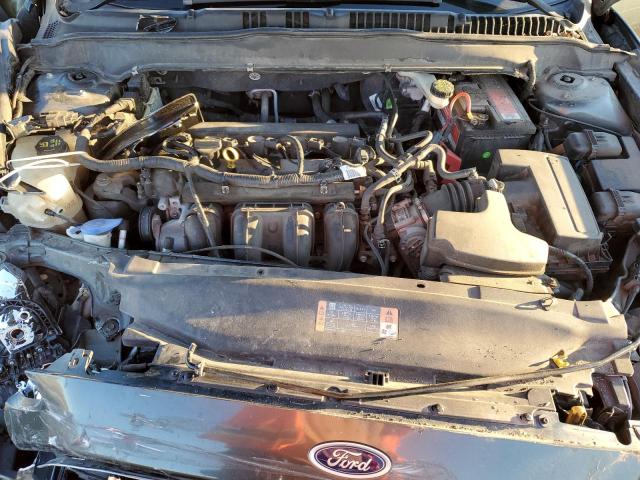 3FA6P0H73FR278686 - 2015 FORD FUSION SE GRAY photo 11