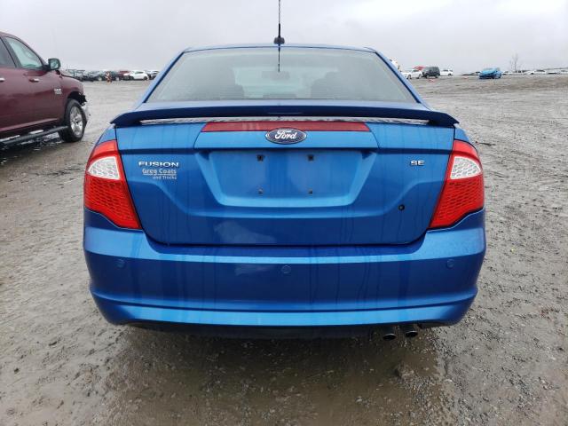 3FAHP0HA4BR255836 - 2011 FORD FUSION SE BLUE photo 6