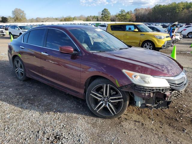 1HGCR2F16HA025278 - 2017 HONDA ACCORD SPORT SPECIAL EDITION MAROON photo 4