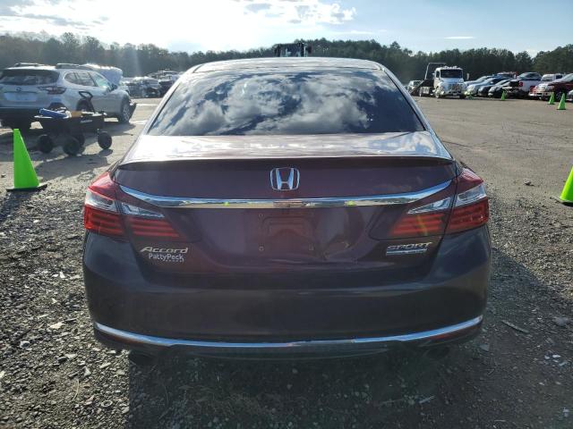 1HGCR2F16HA025278 - 2017 HONDA ACCORD SPORT SPECIAL EDITION MAROON photo 6