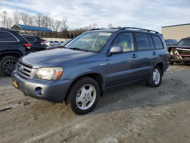 JTEEP21A750072238 - 2005 TOYOTA HIGHLANDER LIMITED BLUE photo 1