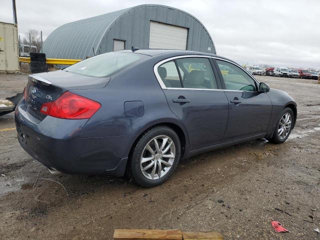 JNKBV61F68M251379 - 2008 INFINITI G35 BLUE photo 3