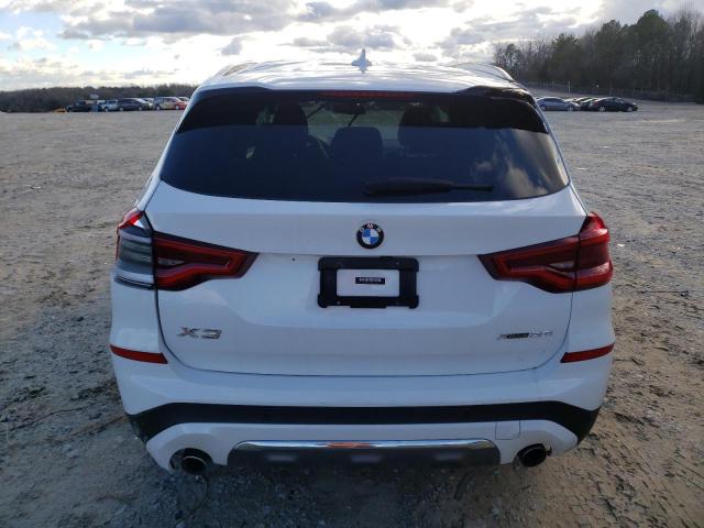 5UXTR9C55KLD96699 - 2019 BMW X3 XDRIVE30I WHITE photo 6