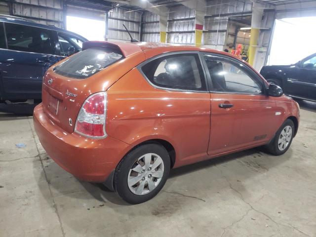 KMHCM36C09U129961 - 2009 HYUNDAI ACCENT GS ORANGE photo 3