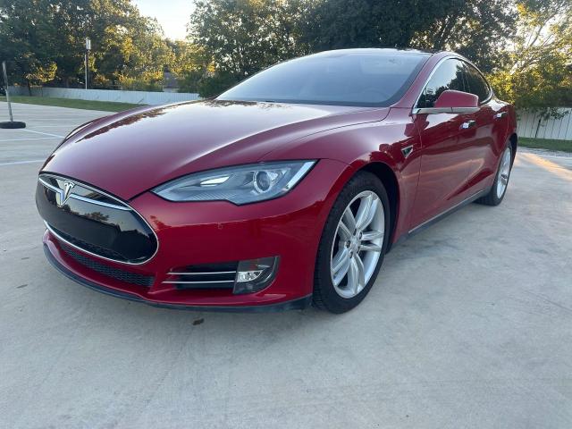 5YJSA1CN9DFP27292 - 2013 TESLA MODEL S Կարմիր լուսանկար 2