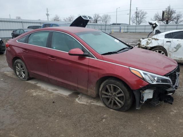 5NPE24AF9GH376350 - 2016 HYUNDAI SONATA SE RED photo 4