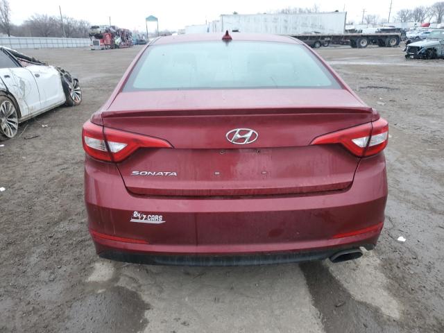 5NPE24AF9GH376350 - 2016 HYUNDAI SONATA SE RED photo 6