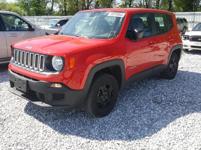 ZACCJBAB1JPH63209 - 2018 JEEP RENEGADE SPORT  photo 2