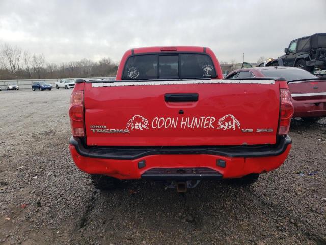 3TMMU52NX6M002274 - 2006 TOYOTA TACOMA DOUBLE CAB LONG BED RED photo 6