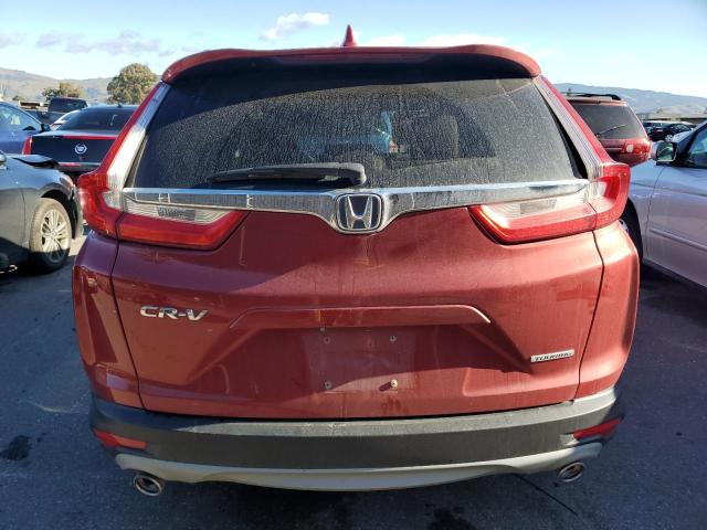 5J6RW1H9XKL003174 - 2019 HONDA CR-V TOURING BURGUNDY photo 6