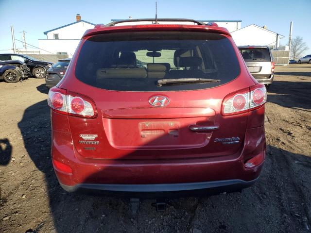 5XYZKDAG2BG009493 - 2011 HYUNDAI SANTA FE LIMITED RED photo 6