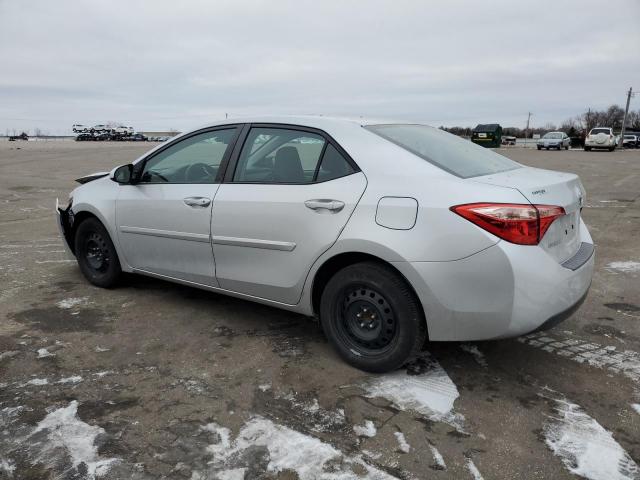 5YFBURHE9HP614502 - 2017 TOYOTA COROLLA L SILVER photo 2