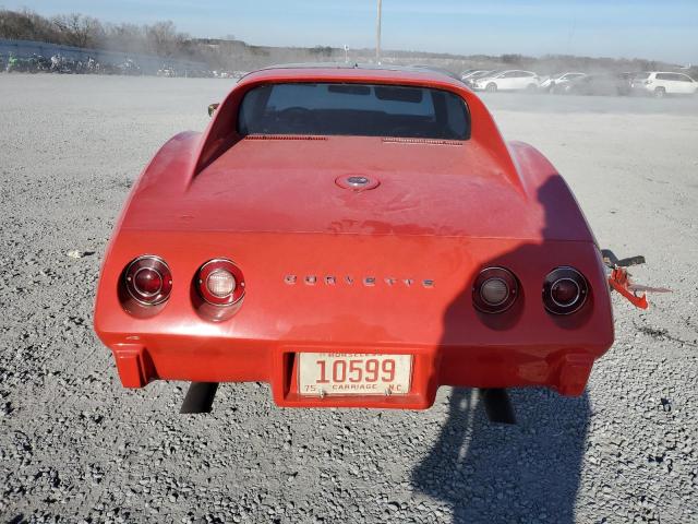 1Z37J5S424419 - 1975 CHEVROLET CORVETTE RED photo 6