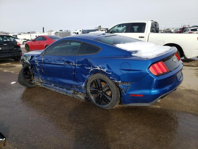 1FA6P8TH9H5210798 - 2017 FORD MUSTANG BLUE photo 2