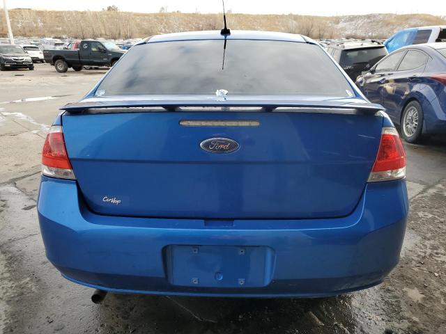 1FAHP3FN9BW166168 - 2011 FORD FOCUS SE BLUE photo 6