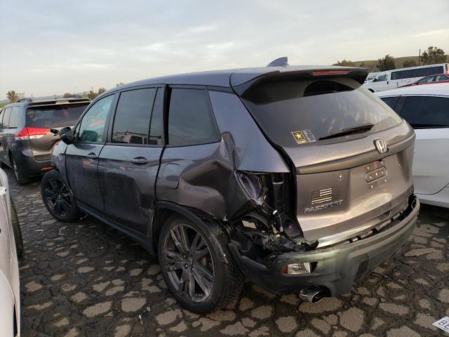 5FNYF7H54MB009673 - 2021 HONDA PASSPORT EXL 灰色 照片 2