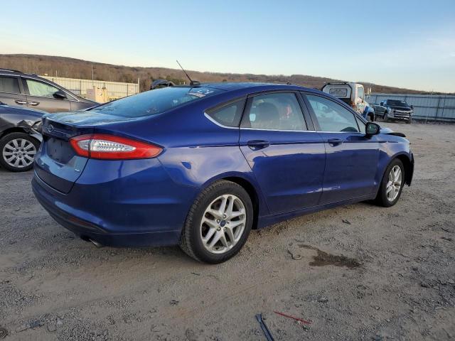 3FA6P0H7XER353219 - 2014 FORD FUSION SE BLUE photo 3