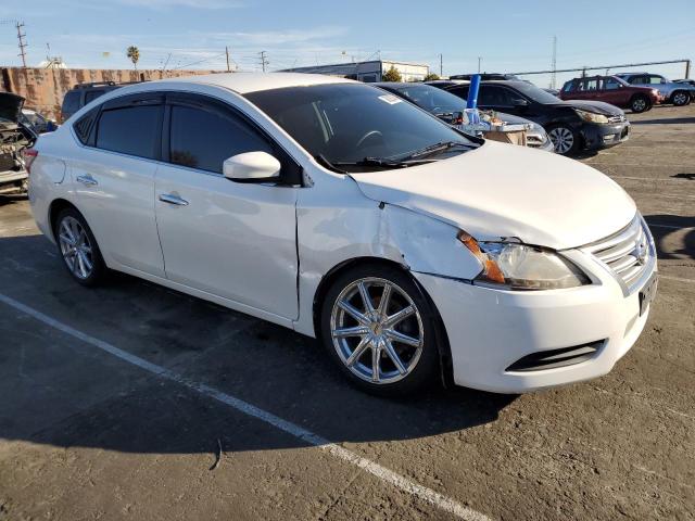 3N1AB7APXDL669522 - 2013 NISSAN SENTRA S WHITE photo 4