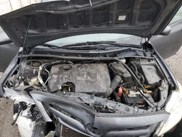2T1BU4EE9CC815610 - 2012 TOYOTA COROLLA BASE CHARCOAL photo 11