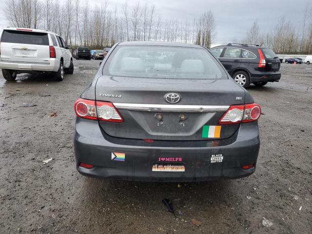 2T1BU4EE9CC815610 - 2012 TOYOTA COROLLA BASE CHARCOAL photo 6