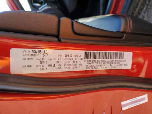 1C4RJFLG4HC847579 - 2017 JEEP GRAND CHER TRAILHAWK 红色 照片 12