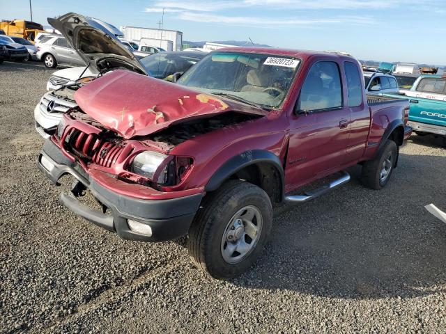 5TESM92N31Z747085 - 2001 TOYOTA TACOMA XTRACAB PRERUNNER ბურგუნდია ფოტო 1