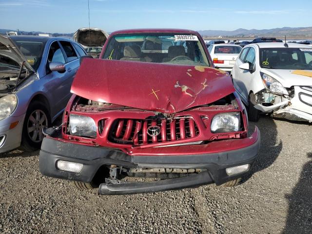 5TESM92N31Z747085 - 2001 TOYOTA TACOMA XTRACAB PRERUNNER ბურგუნდია ფოტო 5