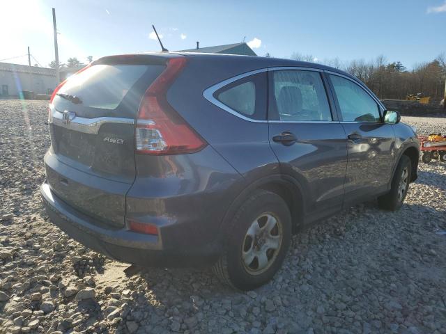 5J6RM4H33GL094783 - 2016 HONDA CR-V LX GRAY photo 3