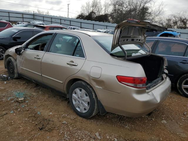 1HGCM56464A141813 - 2004 HONDA ACCORD LX TAN photo 2