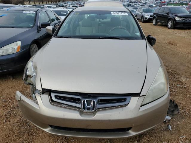 1HGCM56464A141813 - 2004 HONDA ACCORD LX TAN photo 5