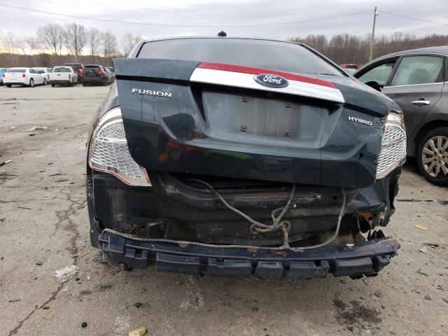 3FADP0L3XAR138493 - 2010 FORD FUSION HYBRID GREEN photo 6