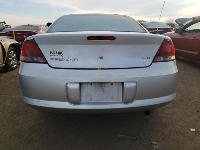 1C3EL46X21N569353 - 2001 CHRYSLER SEBRING LX SILVER photo 6