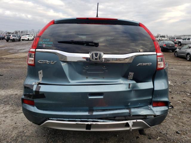 2HKRM4H74GH625762 - 2016 HONDA CR-V EXL TURQUOISE photo 6