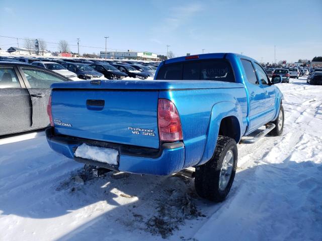 5TEKU72NX6Z152293 - 2006 TOYOTA TACOMA DOUBLE CAB PRERUNNER LONG BED BLUE photo 4