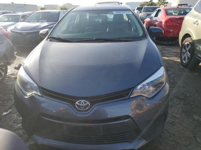 5YFBURHE4FP322561 - 2015 TOYOTA COROLLA L GRAY photo 5