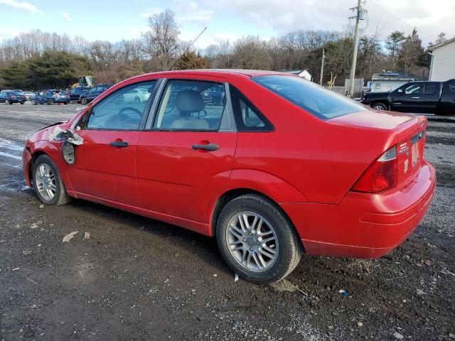 1FAHP34N57W307800 - 2007 FORD FOCUS ZX4 RED photo 2