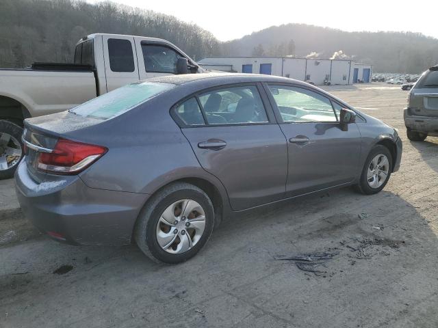 19XFB2F51FE701374 - 2015 HONDA CIVIC LX GRAY photo 3