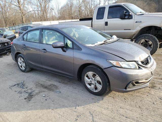 19XFB2F51FE701374 - 2015 HONDA CIVIC LX GRAY photo 4