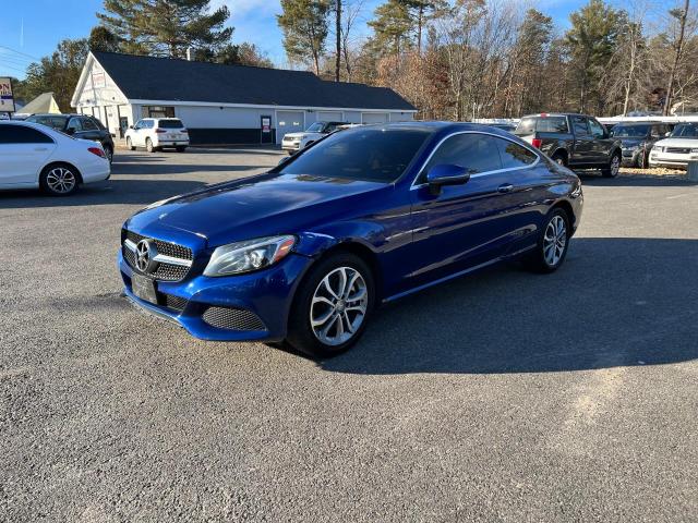 WDDWJ4KB2HF337118 - 2017 MERCEDES-BENZ C 300 4MATIC BLUE photo 2