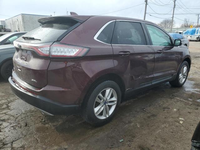 2FMPK3J88HBB18804 - 2017 FORD EDGE SEL BURGUNDY photo 3