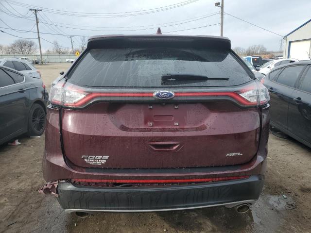 2FMPK3J88HBB18804 - 2017 FORD EDGE SEL BURGUNDY photo 6