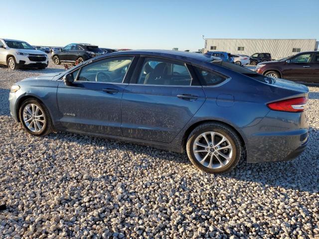 3FA6P0LU4KR269230 - 2019 FORD FUSION SE BLUE photo 2