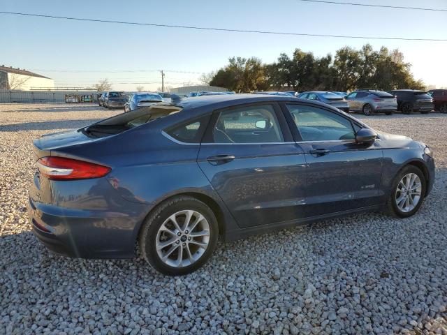 3FA6P0LU4KR269230 - 2019 FORD FUSION SE BLUE photo 3