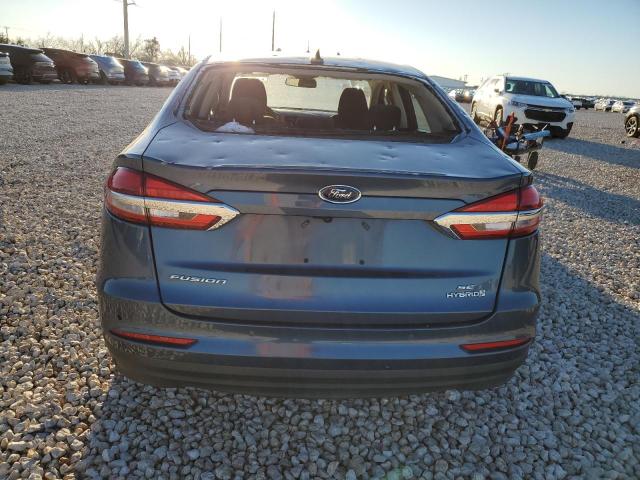 3FA6P0LU4KR269230 - 2019 FORD FUSION SE BLUE photo 6